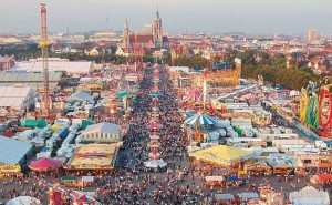 Vista da Oktoberfest.